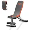 Banc de Musculation BIGZZIA, Banc d'entraînement incliné Pliable Multi...