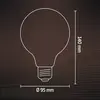 Calex | LED filament | Grote fitting E27 | G95 | Globe | Goud | 3.8W