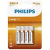 PHILIPS Piles R03 / AAA Longlife - 1,5 V - Pack de 4