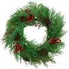 Little Grove kerstkrans Rode Bessen - PE -  45cm