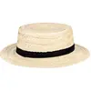 Boland Canotier - Hawaï - Adulte - Beige - Ruban noir