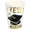 Boland - 8 Papieren bekertjes 'YES YOU DID IT' - Geen thema - Geslaagd...
