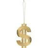 Boland - Ketting Dollar (24 cm) - Volwassenen - Unisex - Pooier - Pimp...