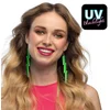 Boland - Paar oorbellen Flash neongroen Groen,Neon - Volwassenen - Vro...