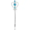 Baguette magique - BOLAND - Anna Bleu - Strass - Double coeur - 32 cm