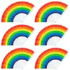 Boland - 6 Waaiers Pride Multi - Volwassenen - Unisex - - Pride