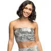 Boland - Top Sparkle zilver (M/L) - Volwassenen - Niet van toepassing ...