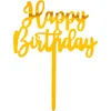 Boland Pique de gâteau Happy Birthday - Or (155 x 11 cm)