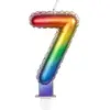 Boland - Kaarsje '7' regenboog 7 Multi - Regenboog - Regenboog
