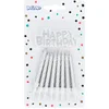 Boland - 16 Kaarsjes & topper 'Happy Birthday' zilver Zilver - Geen th...