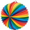 Boland - Papieren ballonlampion Rainbow Multi - Verjaardag, Kinderfees...