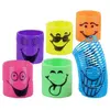 6 Slinkies smileys 3 cm - Multicolore