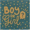 Boland - 20 papieren servetten Boy or Girl - Geen thema - Babyshower -...