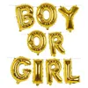 Boland - Folieballonslinger 'B O Y O R G I R L' - Multi - Folieballon