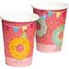Boland - 8 Papieren bekertjes Donut - Pastel - Pastel