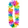 NO NAME Boland - Hawaïkrans Rainbow de luxe XL Multi - Volwassenen - Unisex - - Hawaii - Themafeest - Strandfeest - Carnaval