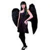 Boland Maxi ailes d'ange plumes noires - Adulte Femme - 120x120 cm - Intérieur - Plumes