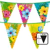 guirlande fanions hawaï hibiscus 6m - 52501