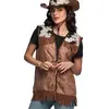 Boland Veste western marron femme - 78403
