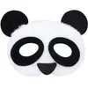Boland 10116720 BOL56721 Masque Panda avec Cheveux, Adulte, Blanc