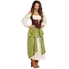 Boland verkleedpak Village Wench femmes vert