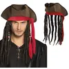Chapeau Pirate Tricorne - BOLAND - Dirty Jack - Foulard Rouge - Dreads...