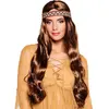 Boland - Pruik Harmony bruin Bruin - Golvend - Lang - Vrouwen - Hippie...