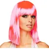 Smiffy's Perruque - BOLAND - Dance - Rose fluo - Frange - Accessoire de déguisement