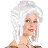 Boland - Pruik Barok vrouw Wit - Krullen - Halflang - Vrouwen - Koning...