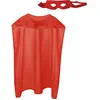 Boland cape habillée et masque super héros unisexe rouge
