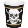 Boland 74212 Lot de 10 gobelets en papier Motif pirates 210 ml