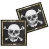 Boland - Set 20 papieren servetten Piraten - Piraten - Piraten