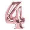 Boland Ballon Mylar Rose Cuivré Chiffre 4 Multicolor