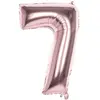 Boland Ballon Mylar Rose Cuivré Chiffre 7 Multicolor