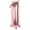 Boland Ballon mylar 86cm CHIFFRE 1, Rose Gold