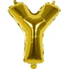 Boland - Folieballon 'Y' goud Y - Goud - Letterballon
