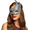 Boland - Masker Rhinestone diva Zilver - Volwassenen - Showgirl - Glit...