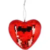 Boland Boule disco COEUR facettes Rouge 19cm (coeur Rouge)