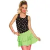 Boland - Minirokje Ruffles neon groen (M) - Volwassenen - Student - 80...