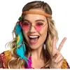 Boland - Partybril John roze Roze - Volwassenen - 60's & 70's - Hippie...