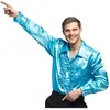 Boland Chemise disco bleu clair homme