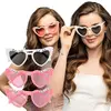 Boland - Set 3 partybrillen Bridal pearl Wit,Roze - Volwassenen - Geen...