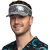 Boland - Zonneklep Blitz zilver Zilver - - Volwassenen - Unisex - 80s ...