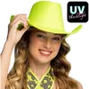 Boland - Hoed cowboy Blaze neongeel Neon,Geel - 59 - Volwassenen - Uni...