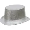Boland Chapeau haut de forme argenté adulte taille unique