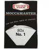 Technivorm Moccamaster 85090 Lot de 80 filtres en papier Blanc