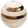 Designed by Lotte Neya - Kattenspeelgoed - Hout - Bruin -16x16x16 cm