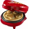 Bestron Paw Patrol Wafelijzer, mini-wafelijzer in uniek Paw Patrol design, voor kinderfeestjes, Pasen & Kerstmis, met antiaanbaklaag, wafelformaat: Ø 10cm, officieel gelicentieerd product, kleur: Rood