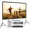 Écran de Projection avec Trépied VISULAPEX 100 Pouces Écran Vidéoproje...