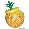 Vegaoo "Opblaasbare ijsemmer ananas  - Feestdecoratievoorwerp - One size"